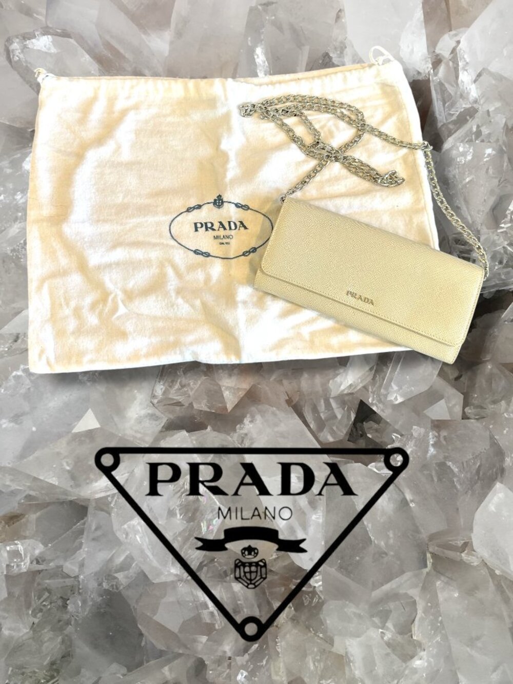 Prada Saffiano Wallet on Chain